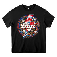 Black Western Gigi Patriotic Heavy Core Tee - LillyAllenDesigns