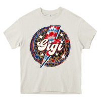 Cream Western Gigi Patriotic Heavy Core Tee - LillyAllenDesigns