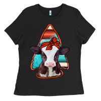 Black baby calf arrowhead Ladies Tee - Jasminsmagicworld