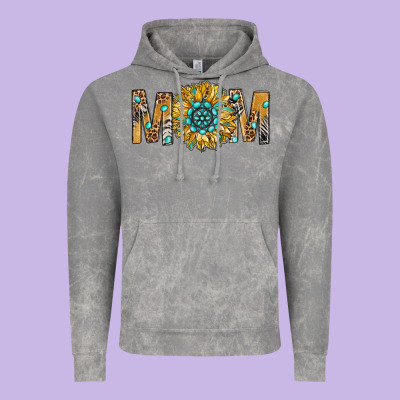 Western Mom With Gemstone And Sunflower Vintage Hoodie Designed By Bundleandbundleshop