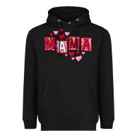 Black Mother's Day mama hearts Heavyweight Hoodie - FaDigitalArtStudio