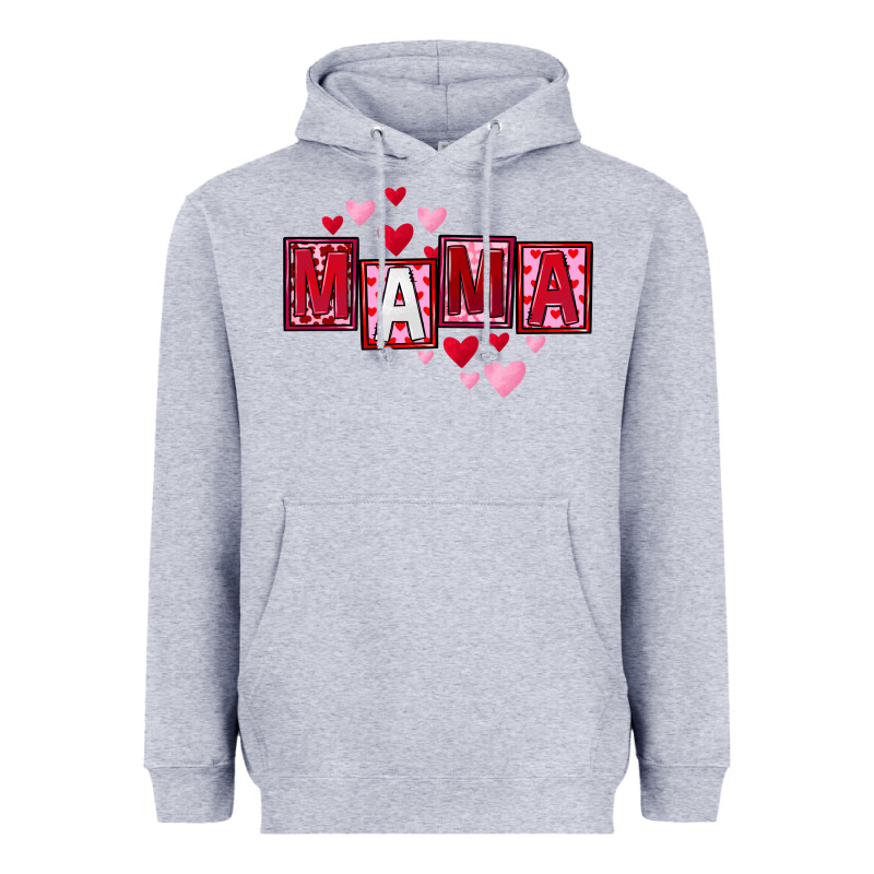 Mother's Day Mama Hearts Heavyweight Hoodie by FaDigitalArtStudio | Teevron