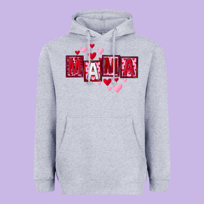 Mother's Day Mama Hearts Heavyweight Hoodie Designed By Fadigitalartstudio