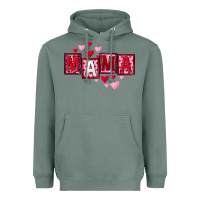 Sage Mother's Day mama hearts Heavyweight Hoodie - FaDigitalArtStudio