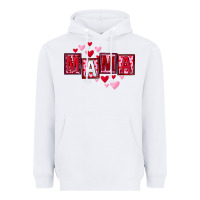 White Mother's Day mama hearts Heavyweight Hoodie - FaDigitalArtStudio