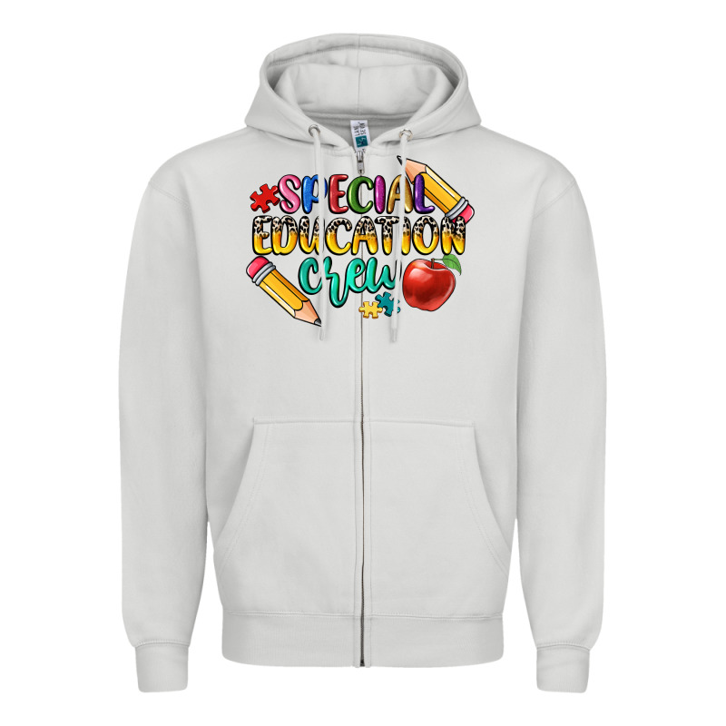 Special Education Crew Zipper Hoodie by CowGirlArtShop | Teevron