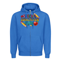 True Royal special education crew Zipper Hoodie - CowGirlArtShop