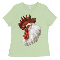 Matcha Leghorn Rooster Head Ladies Tee - LillyAllenDesigns