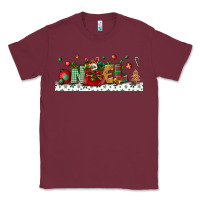Burgundy Noel Classic Tee - BundleAndBundleShop