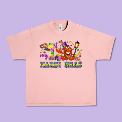 My First Mardi Gras Urban Heavy Tee Designed By Lillyallendesigns