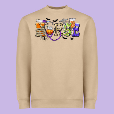 Halloween Nurse Heavyweight Sweatshirt Designed By Texasbilliewilder