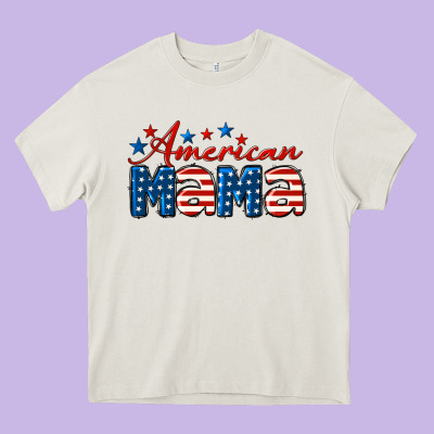American Mama Heavy Core Tee Designed By Lillyallendesigns