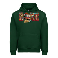 Forest Green home Christmas farm animals Urban Hoodie - CowhideDigitalArt
