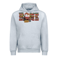 Heather Grey home Christmas farm animals Urban Hoodie - CowhideDigitalArt