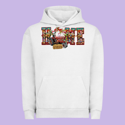Home Christmas Farm Animals Urban Hoodie Designed By Cowhidedigitalart