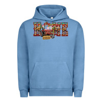 Pigment Pebble Blue home Christmas farm animals Urban Hoodie - CowhideDigitalArt