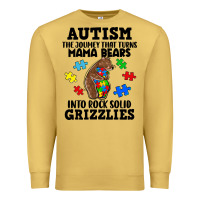 Antique Gold Autism grizzlies Premium Sweatshirt - FaDigitalArtStudio