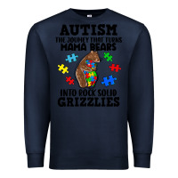 Navy Autism grizzlies Premium Sweatshirt - FaDigitalArtStudio