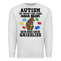 Oatmeal Heather Autism grizzlies Premium Sweatshirt - FaDigitalArtStudio