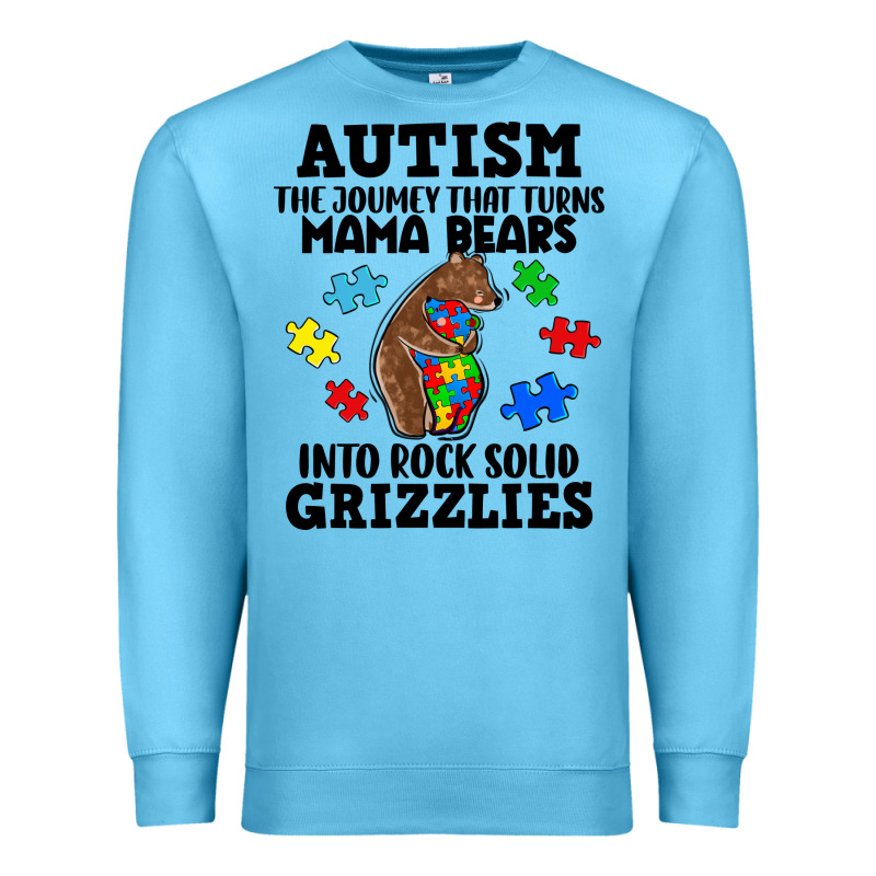 Autism Grizzlies Premium Sweatshirt by FaDigitalArtStudio | Teevron