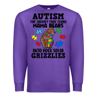 Purple Autism grizzlies Premium Sweatshirt - FaDigitalArtStudio