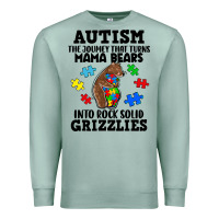 Seafoam Autism grizzlies Premium Sweatshirt - FaDigitalArtStudio