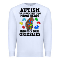 White Autism grizzlies Premium Sweatshirt - FaDigitalArtStudio
