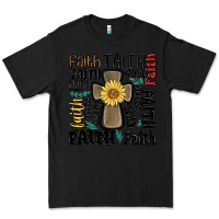 Black faith cross Premium Tee - MaliasSmallBusiness