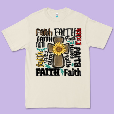 Faith Cross Premium Tee Designed By Maliassmallbusiness