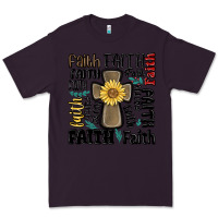 Plum faith cross Premium Tee - MaliasSmallBusiness