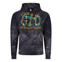 Cloud Black With God All Things Are Possible With Cross Vintage Hoodie - BundleAndBundleShop