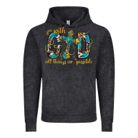 Vintage Black With God All Things Are Possible With Cross Vintage Hoodie - BundleAndBundleShop