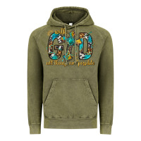 Vintage Olive With God All Things Are Possible With Cross Vintage Hoodie - BundleAndBundleShop