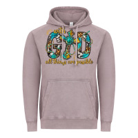 With God All Things Are Possible With Cross Vintage Hoodie | Teevron