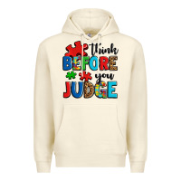 Sandshell think before you judge Premium Hoodie - OliviaCreatesArt