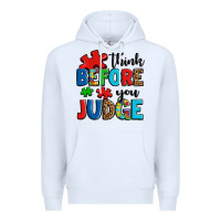 White think before you judge Premium Hoodie - OliviaCreatesArt