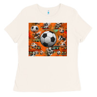 Bone soccer aztec glitter tumbler Ladies Tee - Jasminsmagicworld