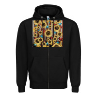 Black America flag sunflower star tumbler Zipper Hoodie - HowdyJamesFarm