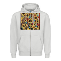 Dove Grey America flag sunflower star tumbler Zipper Hoodie - HowdyJamesFarm