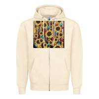 Sandshell America flag sunflower star tumbler Zipper Hoodie - HowdyJamesFarm