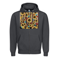 Smoke America flag sunflower star tumbler Zipper Hoodie - HowdyJamesFarm