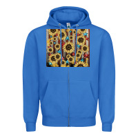 True Royal America flag sunflower star tumbler Zipper Hoodie - HowdyJamesFarm