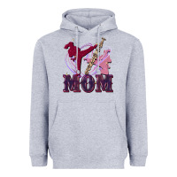 Heather Grey Taekwondo mom Mother's Day Heavyweight Hoodie - FaDigitalArtStudio