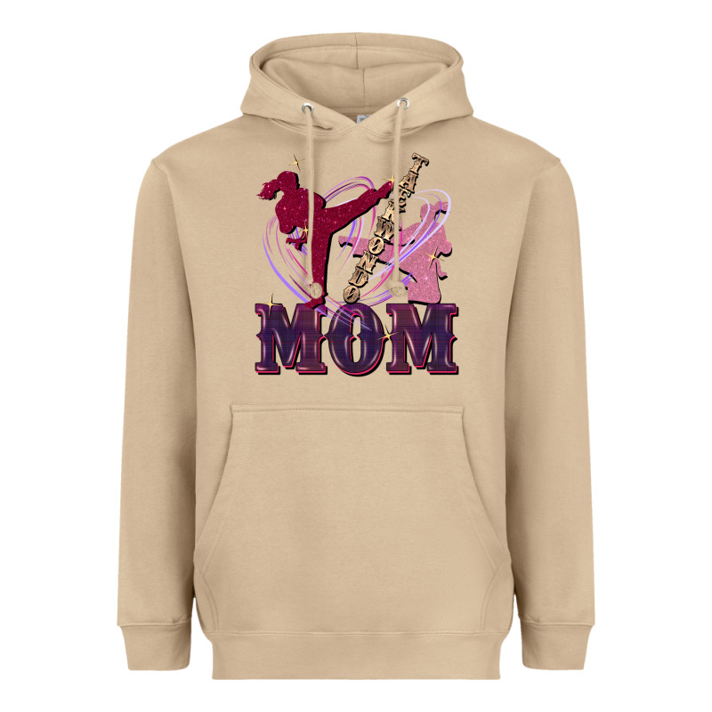 Taekwondo Mom Mother's Day Heavyweight Hoodie by FaDigitalArtStudio | Teevron