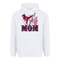 White Taekwondo mom Mother's Day Heavyweight Hoodie - FaDigitalArtStudio