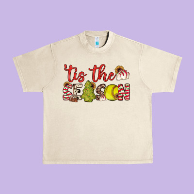 Tis The Season Softball Little Debbie Tree Cakes Urban Heavy Tee Designed By Jahusdesignshop