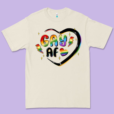Gay Af Premium Tee Designed By Maliassmallbusiness