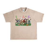 French Oak easter cow Urban Heavy Tee - LillyAllenDesigns