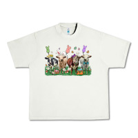 Pistachio easter cow Urban Heavy Tee - LillyAllenDesigns