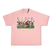 Salmon easter cow Urban Heavy Tee - LillyAllenDesigns